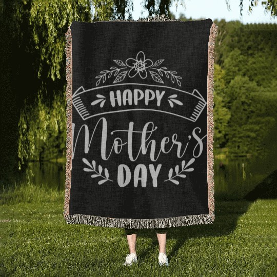Happy Mother's Day For Best Mom Woven Blankets