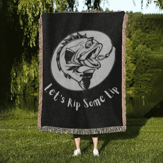 Let's Rip Some Lip Woven Blankets