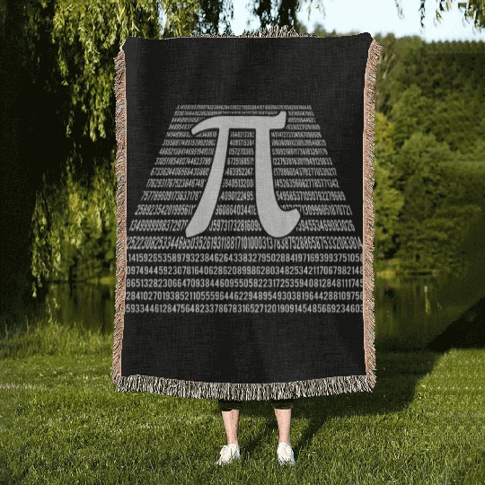 Pi Numbers Digit Math Holiday Mathematics Pi Day Woven Blankets