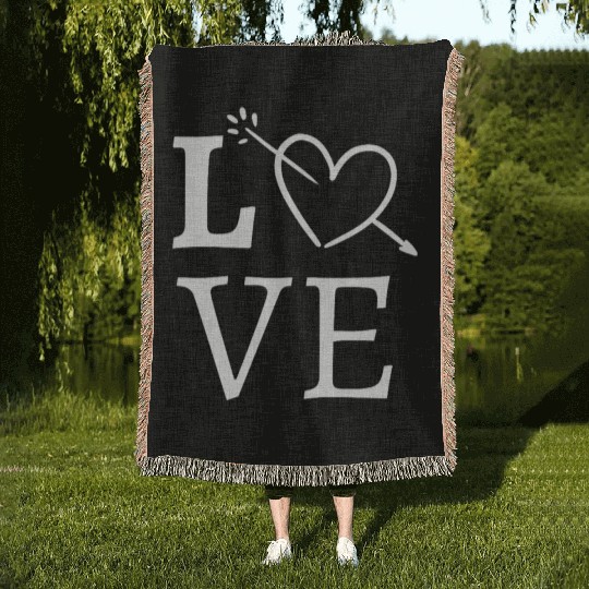 Idée cadeau saint valentin, Love, couple, amour Woven Blankets