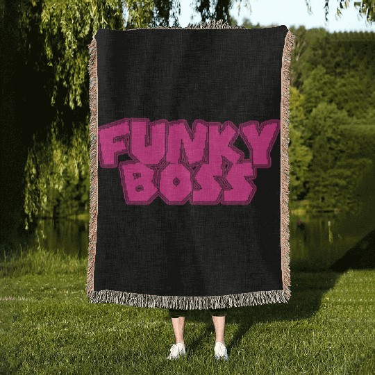 FUNKY BOSS Woven Blankets