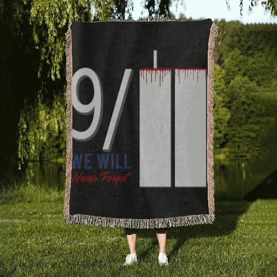 Patriot Day 9 11 Twin Towers New York USA Amerika Woven Blankets