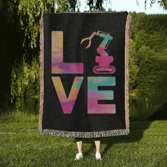 Robot Robotics Engineer Watercolor Woven Blankets