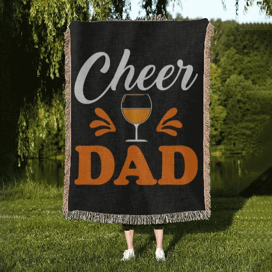 Cheer Dad Woven Blankets