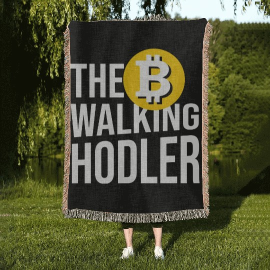 The Walking Hodler Woven Blankets