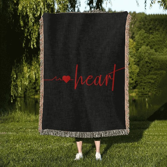 Sweet Heart Valentine designs Woven Blankets