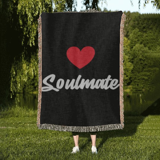 Soulmate Valentine's Day Woven Blankets