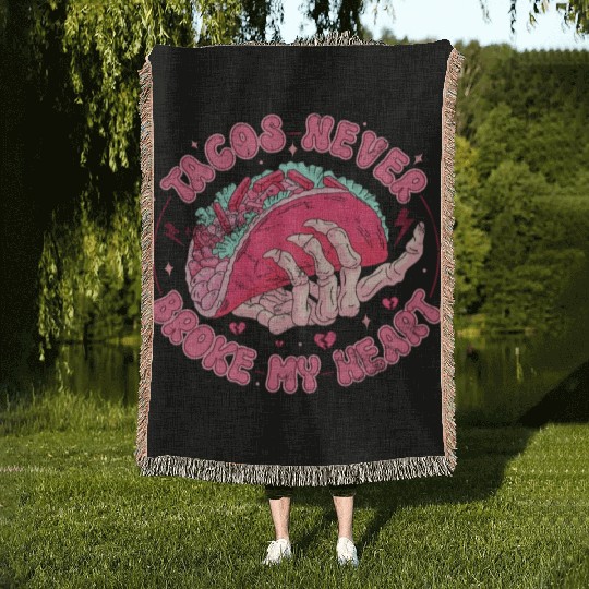 Taco Anti-valentine, Tacos Are My Valentines Day Woven Blankets