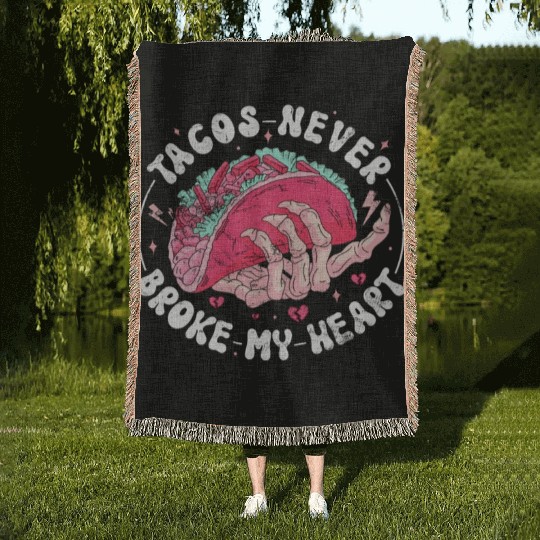 Taco Anti-valentine, Tacos Are My Valentine Woven Blankets