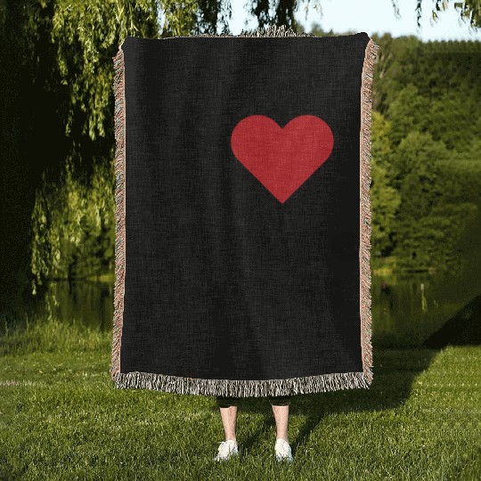 I Love Triangle BJJ Gear Woven Blankets