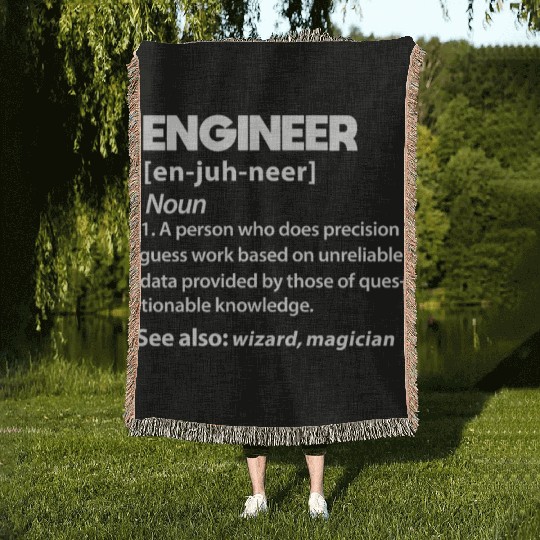 Engineer Definition Woven Blankets