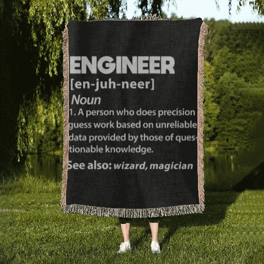 Engineer Definition Woven Blankets
