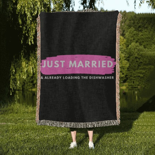 Just Married Woven Blankets