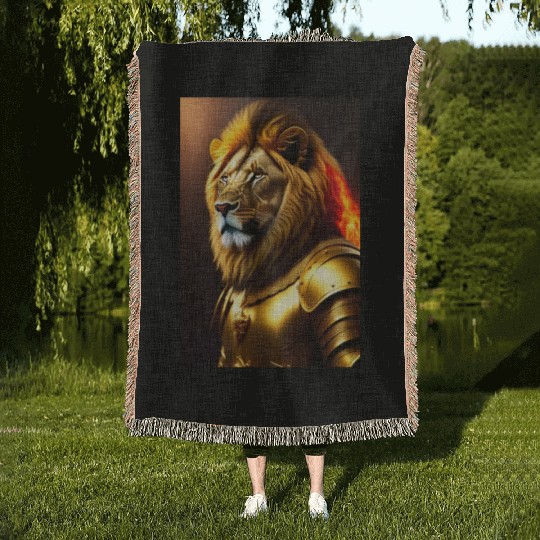 LION KING SOLIDER Woven Blankets