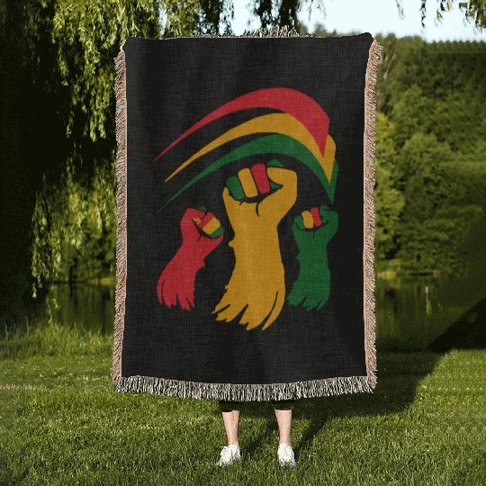 black history month decorations for classroom Woven Blankets