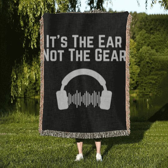 Hilarious Ear Not Gear Composer Musicians Audio Woven Blankets