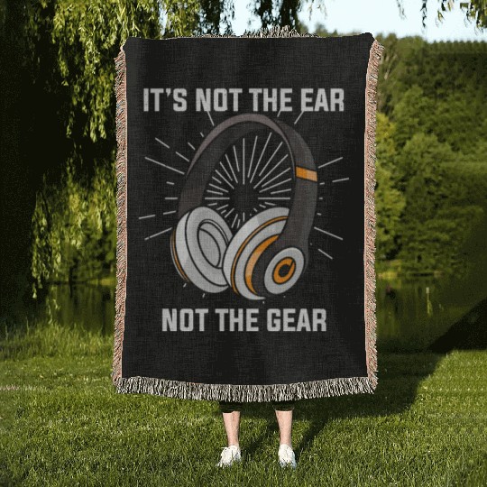 Hilarious Ear Not Gear Composer Musicians Audio Woven Blankets