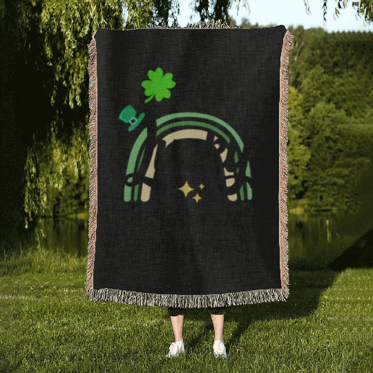 English Teacher, St Patrick's Day Gift Woven Blankets