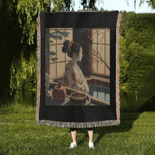 Japanese Culture Lover Japanese Style Spa In Woven Blankets