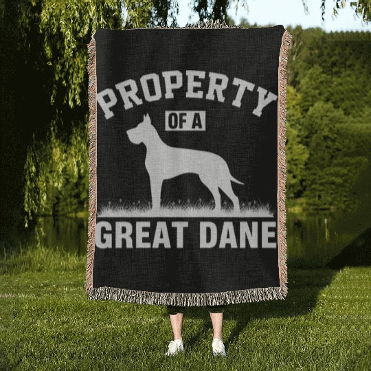 Great Dane Dogs, Great Danes Woven Blankets