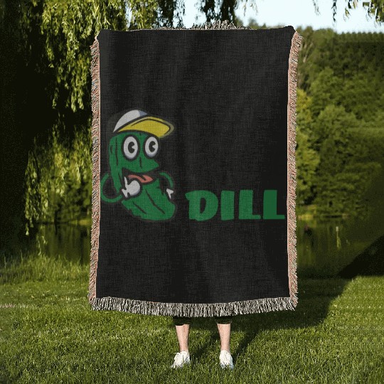 I'm Kind of a Big Dill Cute Pickle for Baby, Baby Woven Blankets