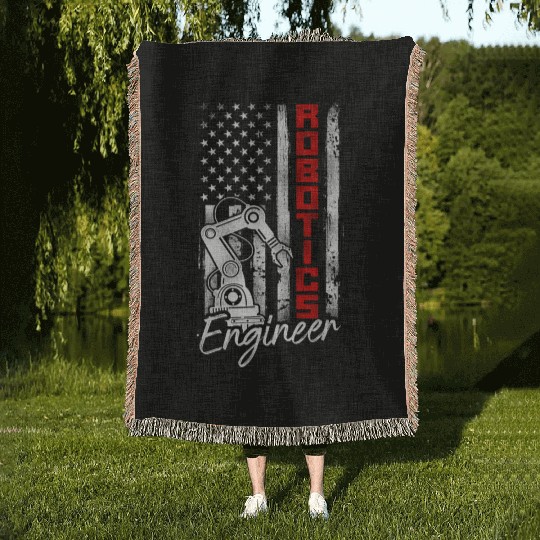 Robot Robotics Engineer American Woven Blankets