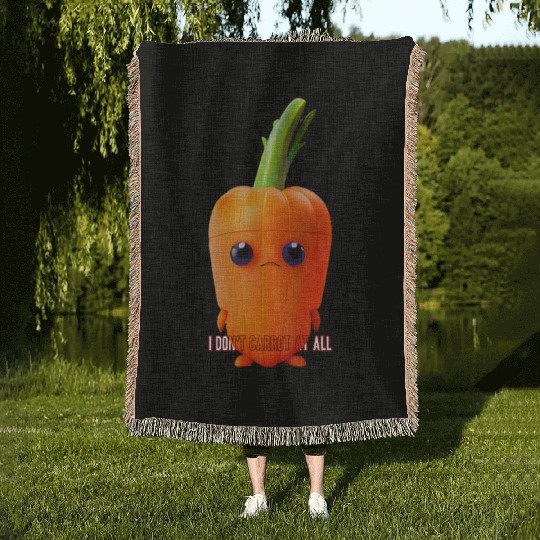 I don t carrot at all Woven Blankets