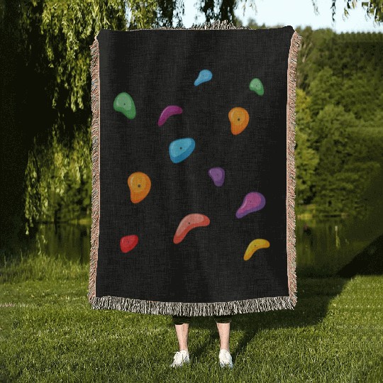 Bouldering Rock Climbing Lover Climber Outdoor Spo Woven Blankets