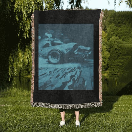 Car Muscle Car Vintage Retro vintage Woven Blankets