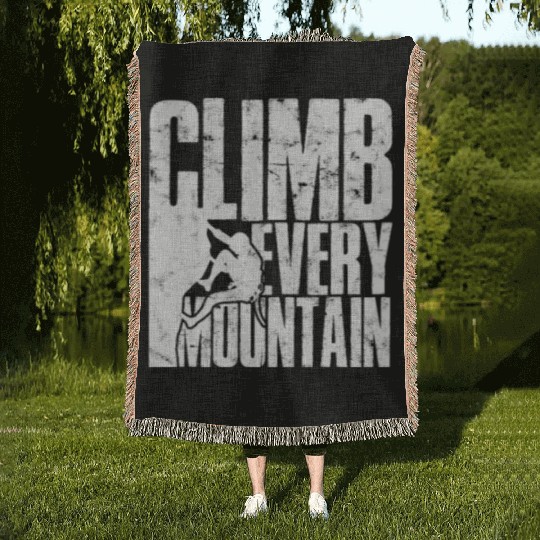 Climb Every Mountain - Mountaineering Woven Blankets