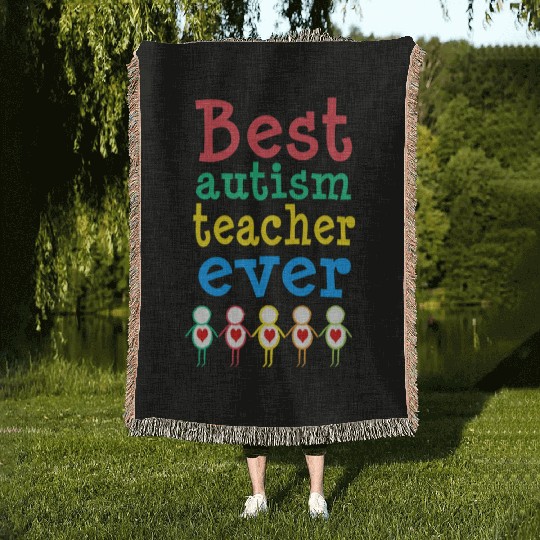 Autism Teacher Gift Woven Blankets