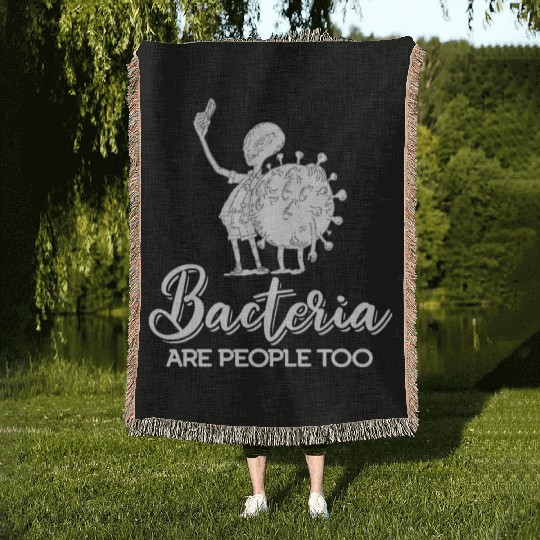 Biology Biologist Bacteria Woven Blankets