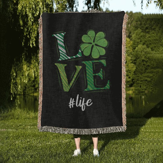 Love Life St. Patrick's Day Shenanigans Woven Blankets