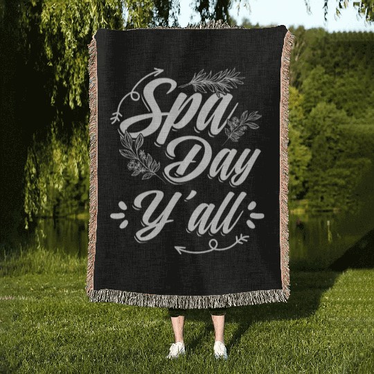 I Love My Husband Funny Beauty Spa Lover Relaxing Woven Blankets