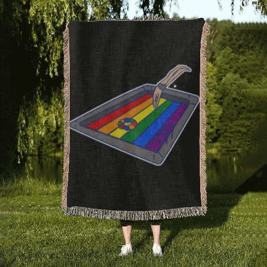 LGBTQ Rainbow Pride Swimming Pool Water Sports Woven Blankets