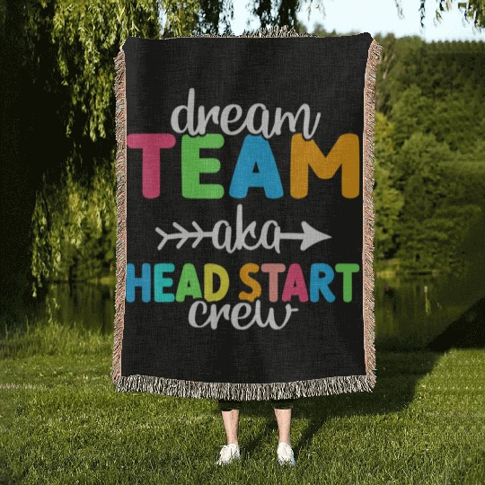 Dream Team aka Head Start Crew Teacher Preschool Woven Blankets