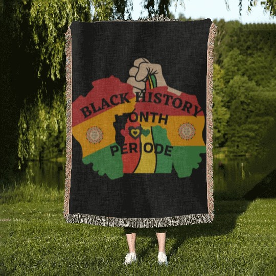 Black History Month Period Black History Month Woven Blankets