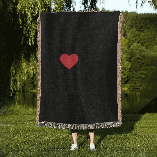 I Love My Girlfriend Woven Blankets
