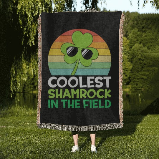 Toddler Boys St Patricks Day Coolest Shamrock Woven Blankets