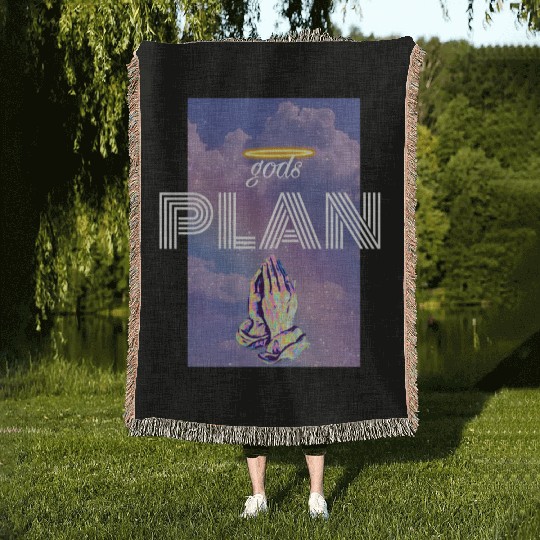 Gods Plan Woven Blankets