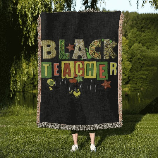 Black Teacher Magic Woven Blankets Teacher Black History Me