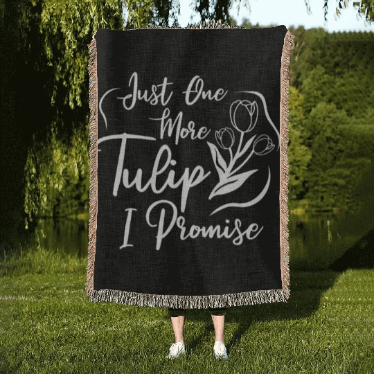 Tulip Gardening Tulips Woven Blankets