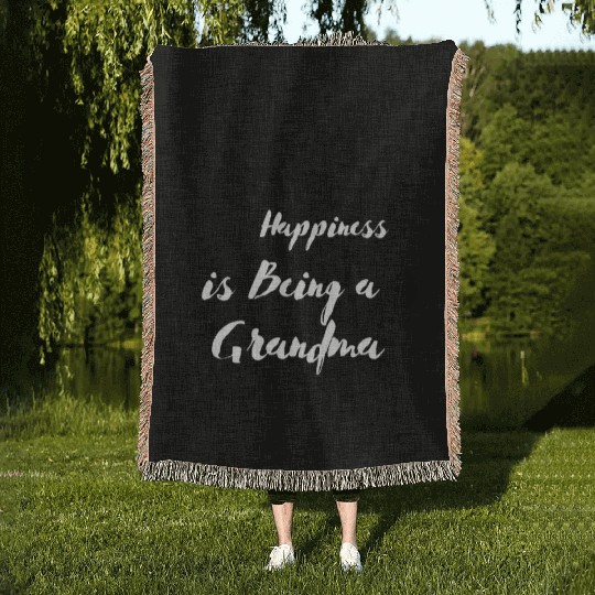 Find Happiness as a Grandma: Adorable Grandma Woven Blankets