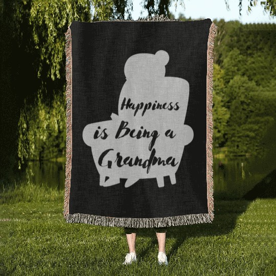 Find Happiness as a Grandma: Adorable Grandma Woven Blankets