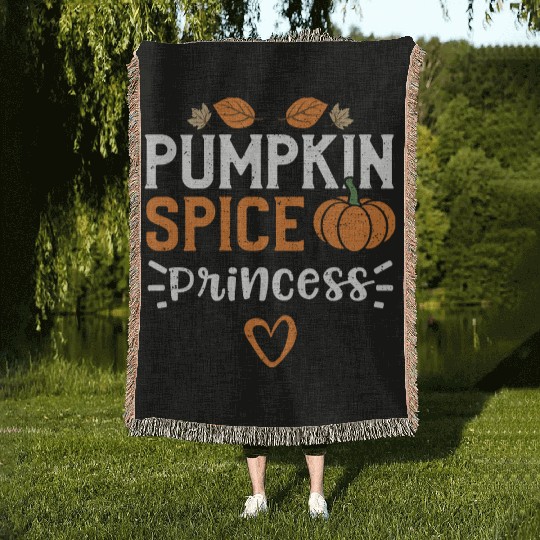 Pumpkin Spice Princess - Pumpkin Woven Blankets