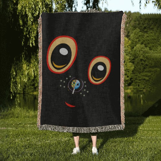 Puppy Astro Pop Woven Blankets