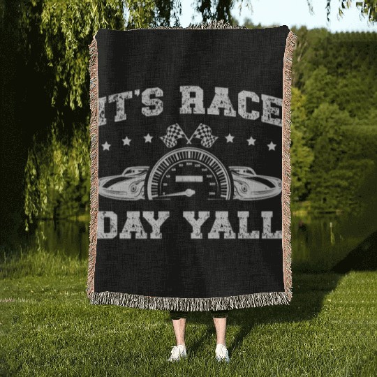 Motorsport Car Racer Motorcycle Offroading Racing Woven Blankets