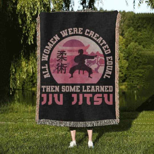 Brazilian Jiu Jitsu MMA Bjj Hugger Woven Blankets