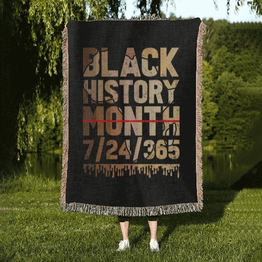 Black History Month Juneteenth BLM Black History 3 Woven Blankets