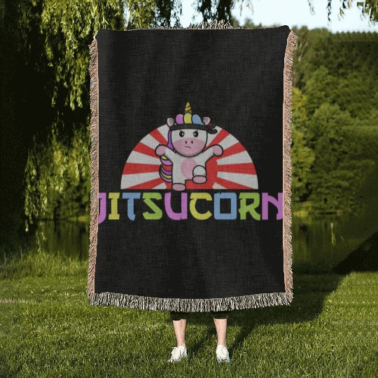 Brazilian Jiu Jitsu MMA Bjj Hugger Woven Blankets